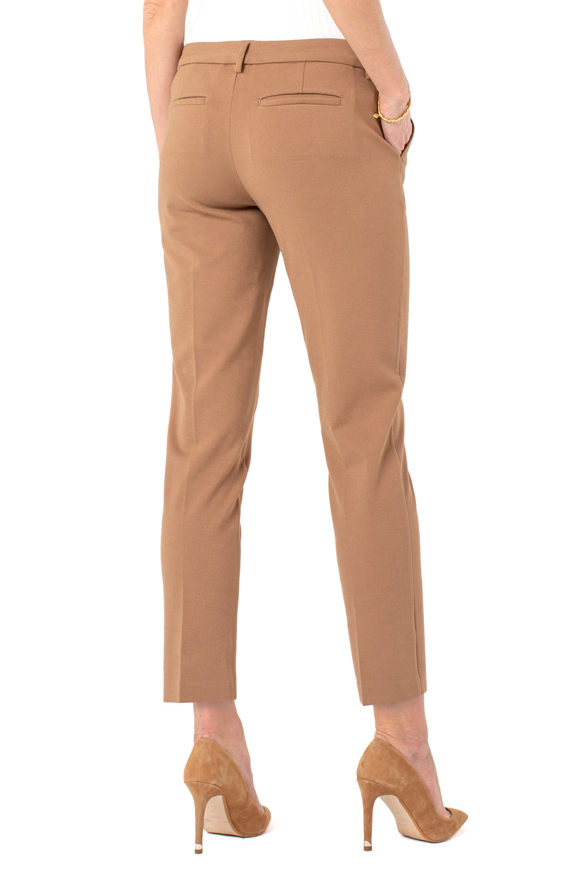 FINAL SALE LIVERPOOL KELSEY KNIT TROUSER SUPER STRETCH PONTE - MAPLE