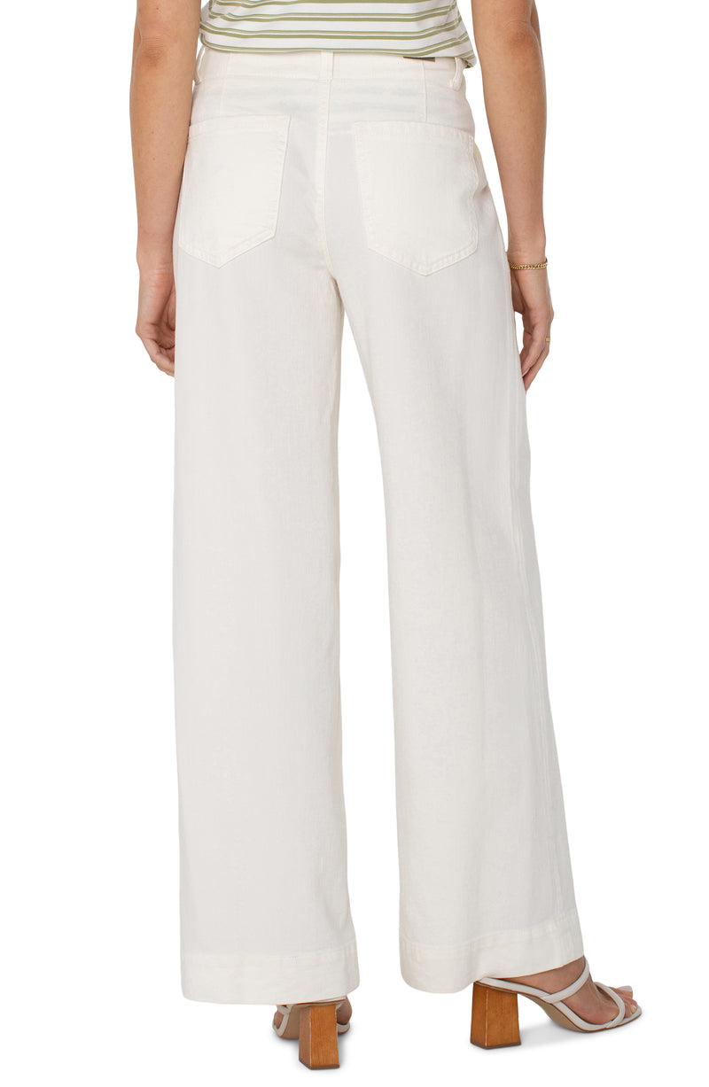 FINAL SALE Liverpool Hannah Flare - Whipped Cream