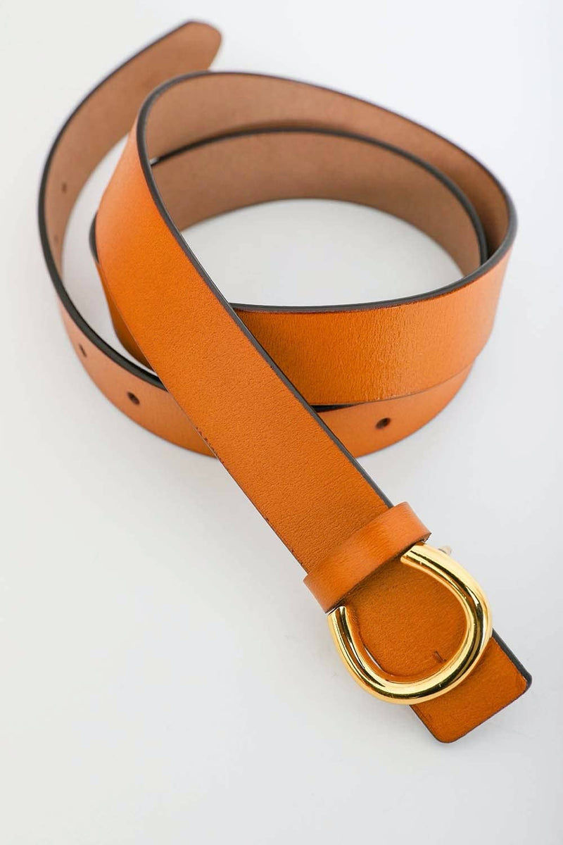 Minimalist Gold Horseshoe Belt -