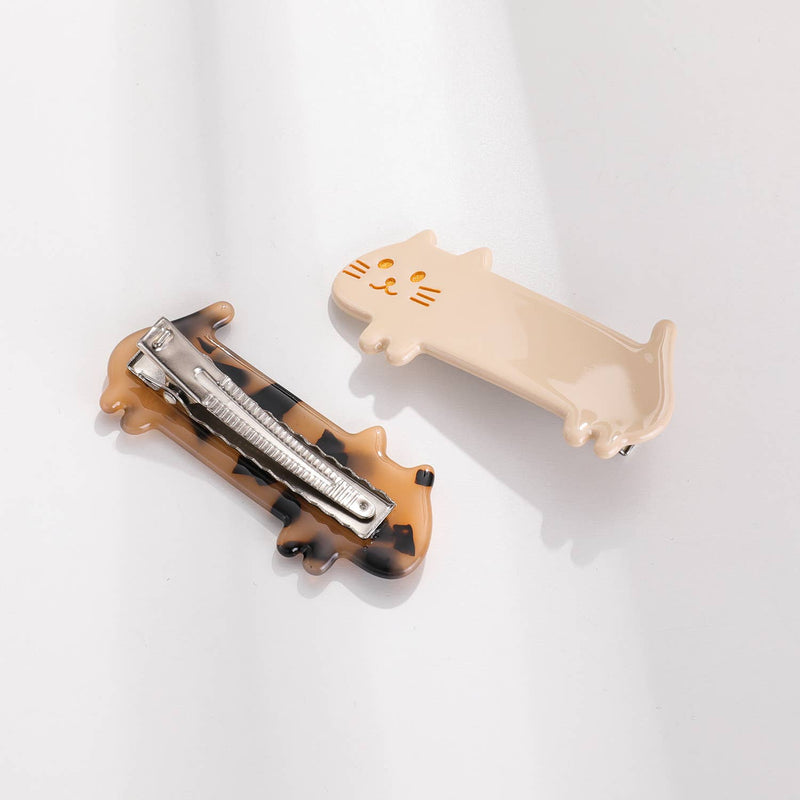 Beau | Small Cat Loaf Barrette Hair Clip (Set of 2)