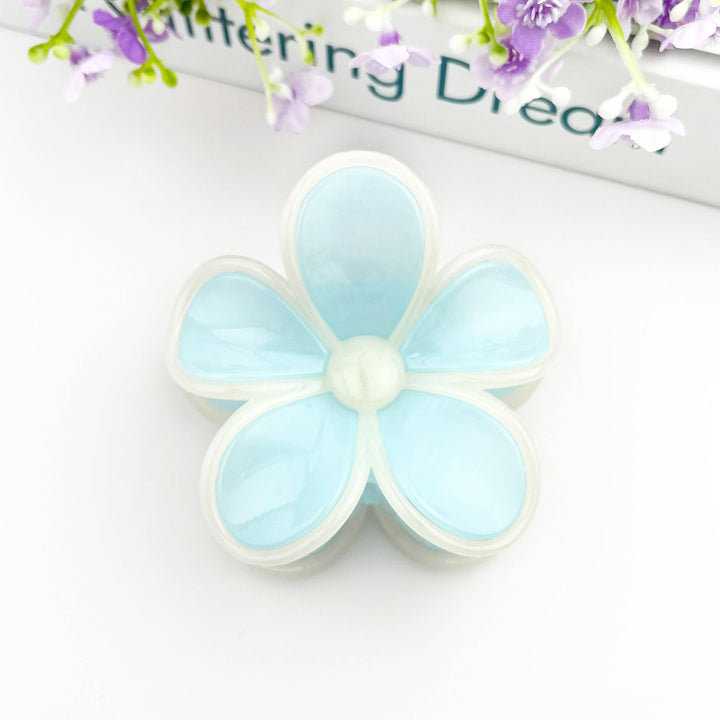 Two-color Plumeria Claw Clip, Seaside Holiday Hair Clip
