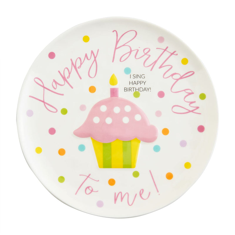 Mud Pie Birthday Girl Singing Plate 10660015