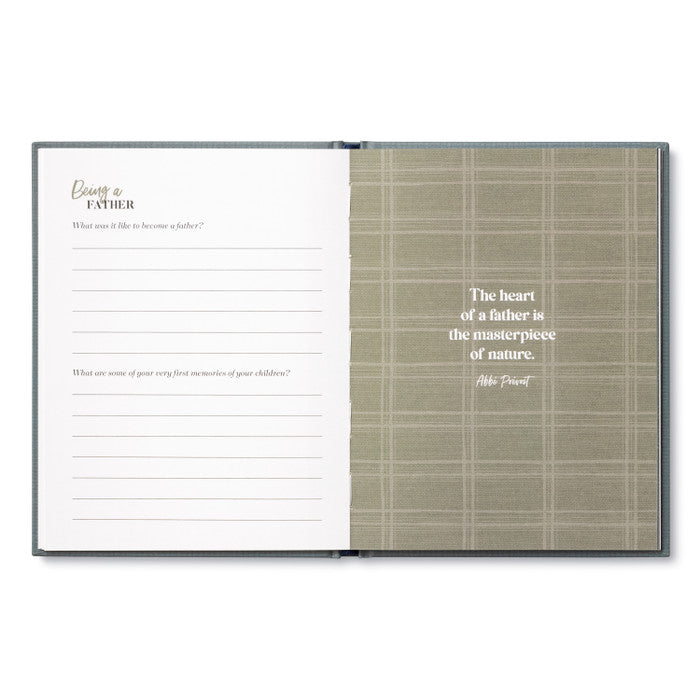 My Dad An Interview Journal to Capture Reflections in His Own Words