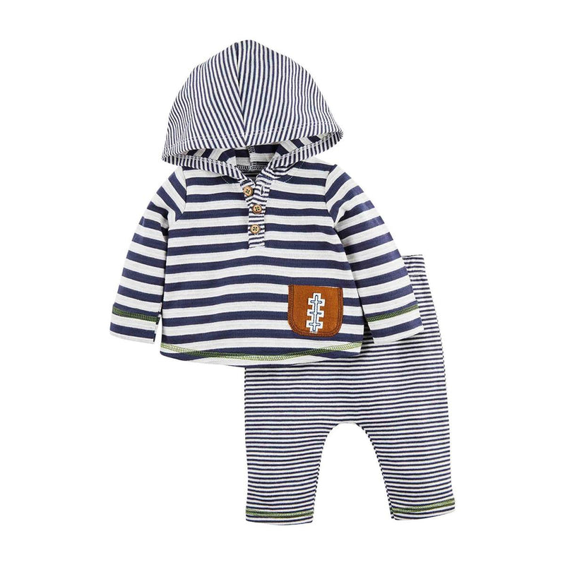 Mud Pie Football Baby Outfit Set
