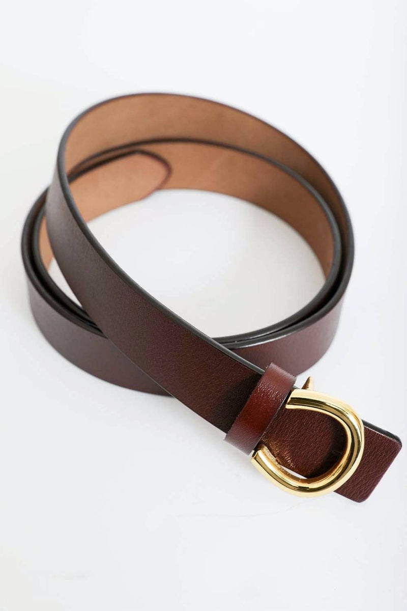 Minimalist Gold Horseshoe Belt -