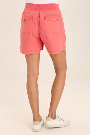 XCVI Wearables Milton Stretch Twill Cargo Short  in Retrograde Pigment