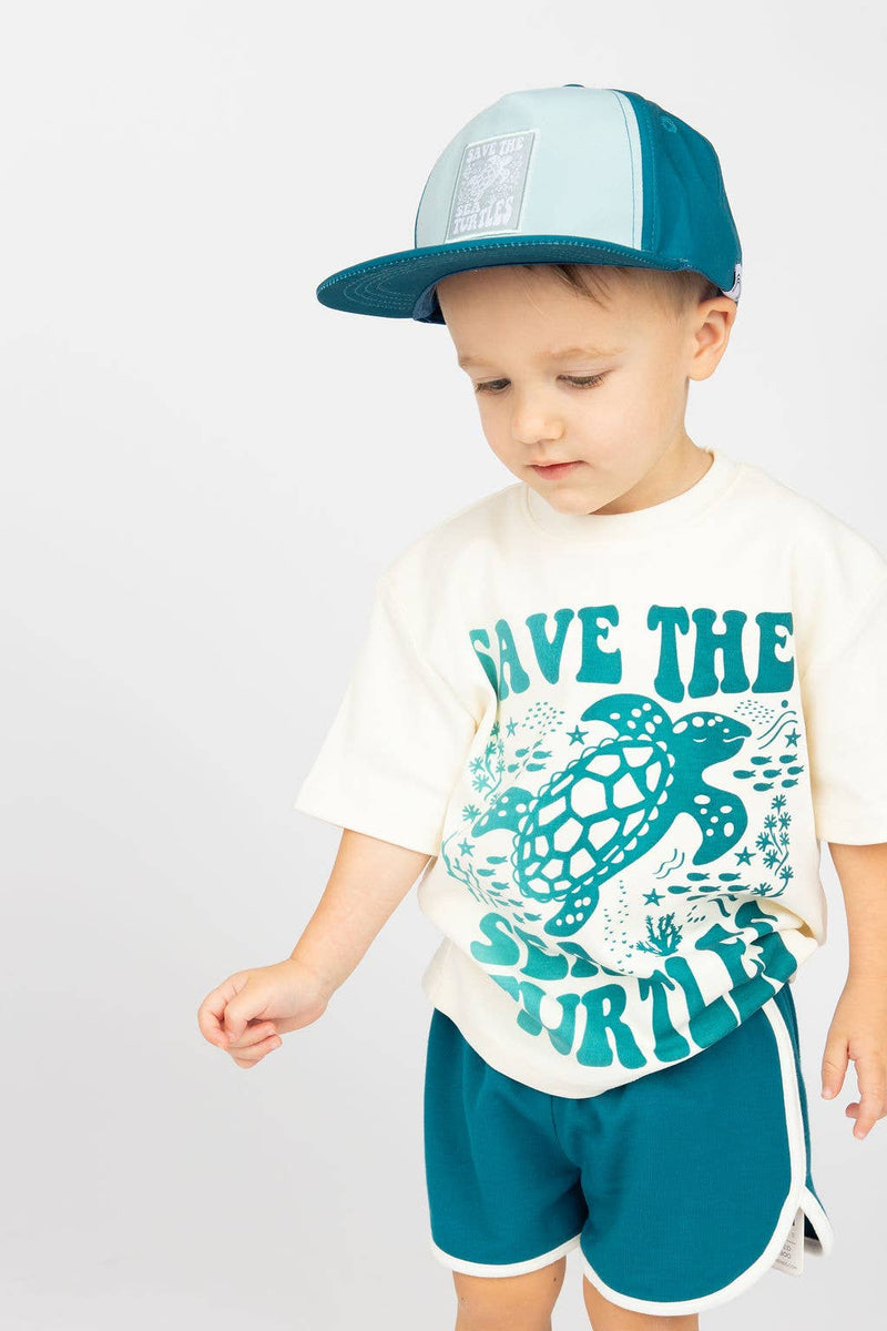 Save the Sea Turtles Conservation Kids and Baby Snapback Hat