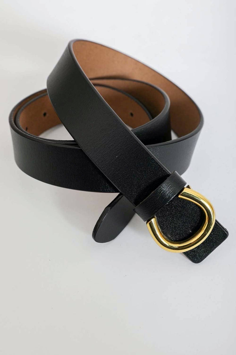 Minimalist Gold Horseshoe Belt -