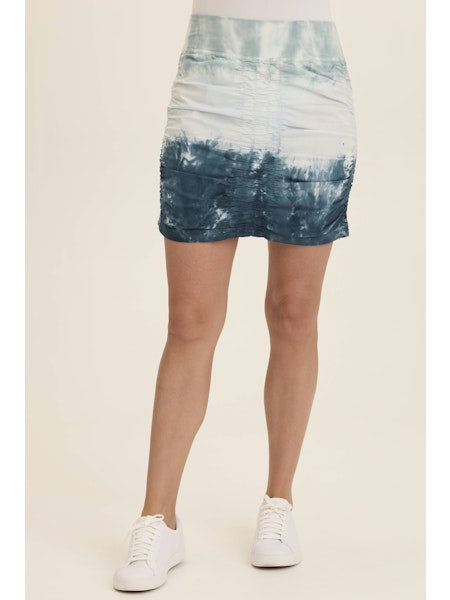XCVI WEARABLES Trace Skirt Tricolor Ombre Abyss