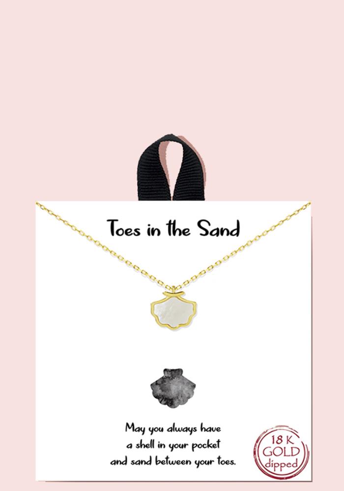 Toes in the Sand Necklace - Gold