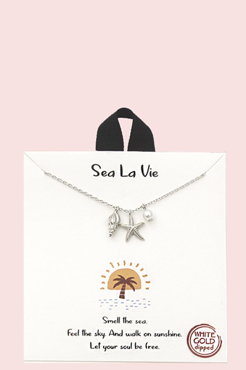 Sea La Vie Necklace - Silver