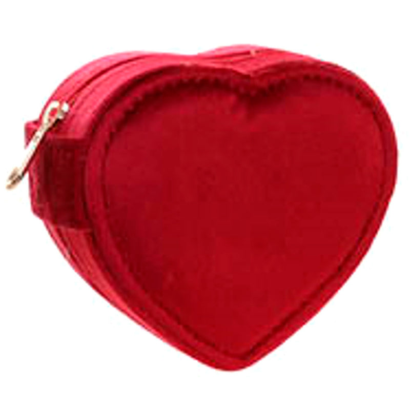 HEART SHAPE JEWELRY BOX - RED