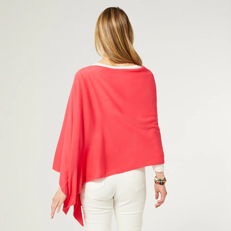 The Lightweight Ponchos - Living Coral 2219091D