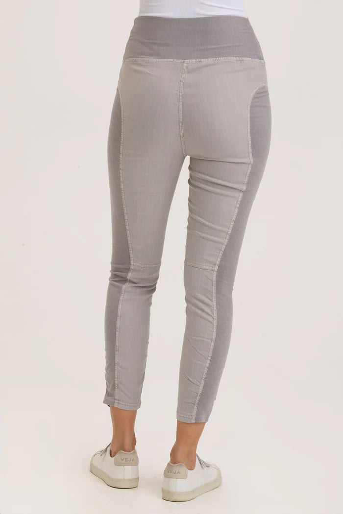 XCVI Twill Penny Legging - Cotton Grey Pigment