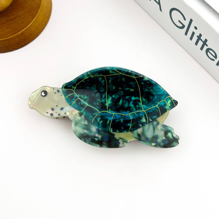 Sea Turtle Hair Claw Clip, Ocean-Inspired Hair