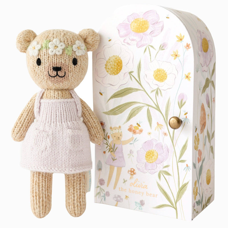 Cuddle+Kind Tiny Olivia the honey bear, gives 10 meals