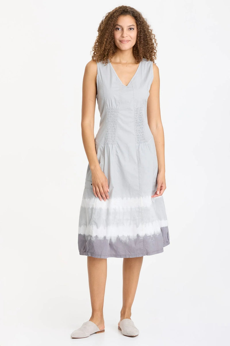 XCVI WEARABLES GIBBON TANK DRESS - CARAVEL WASH OVERCAST