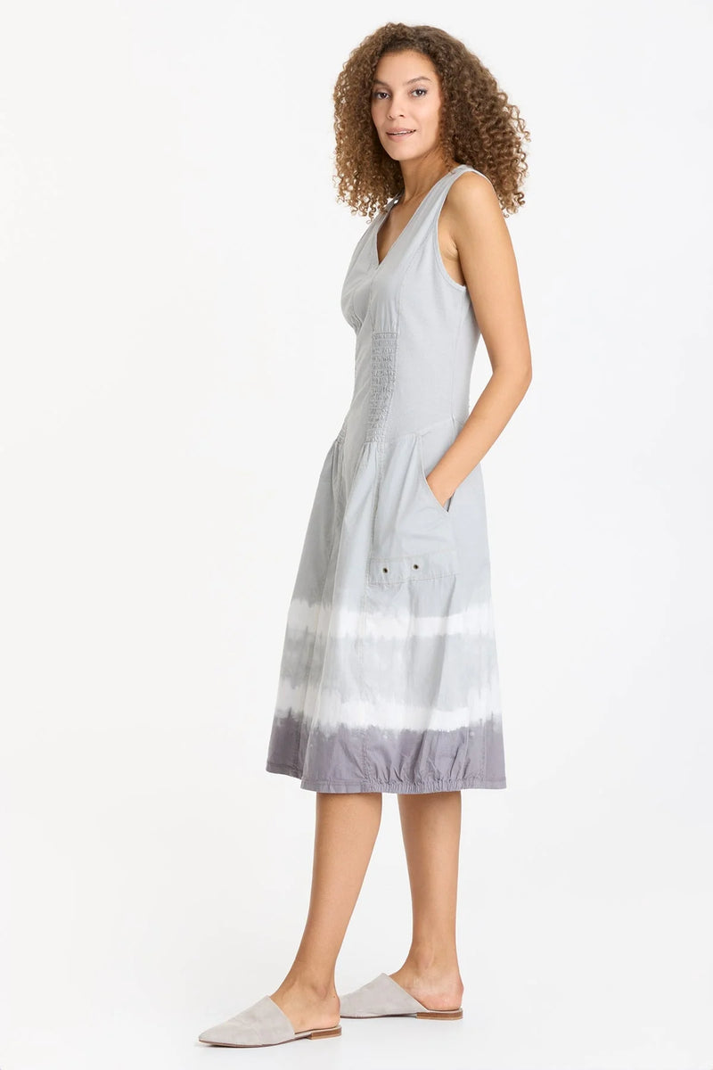 XCVI WEARABLES GIBBON TANK DRESS - CARAVEL WASH OVERCAST