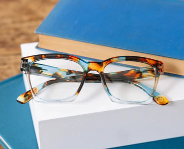 Peepers Birdie Readers Blue Quartz Colorblock