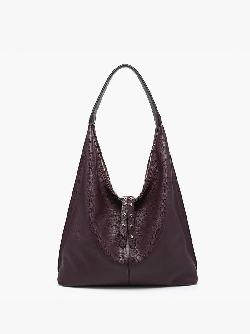 M2621 Tori Slouchy Hobo w/ Studded Tassels