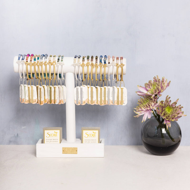 Hidden Message Bracelet - Loved/Rhodochrosite/Gold