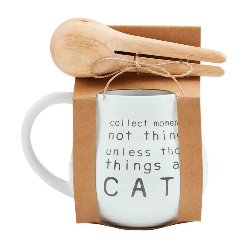 Mud Pie Funny Saying Cat Mug and Scoop - 2 Styles