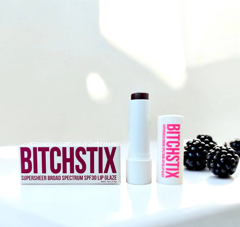 Bitchstix SUPERSHEER LIP GLAZE Blackberry - SPF30 Broad Spectrum