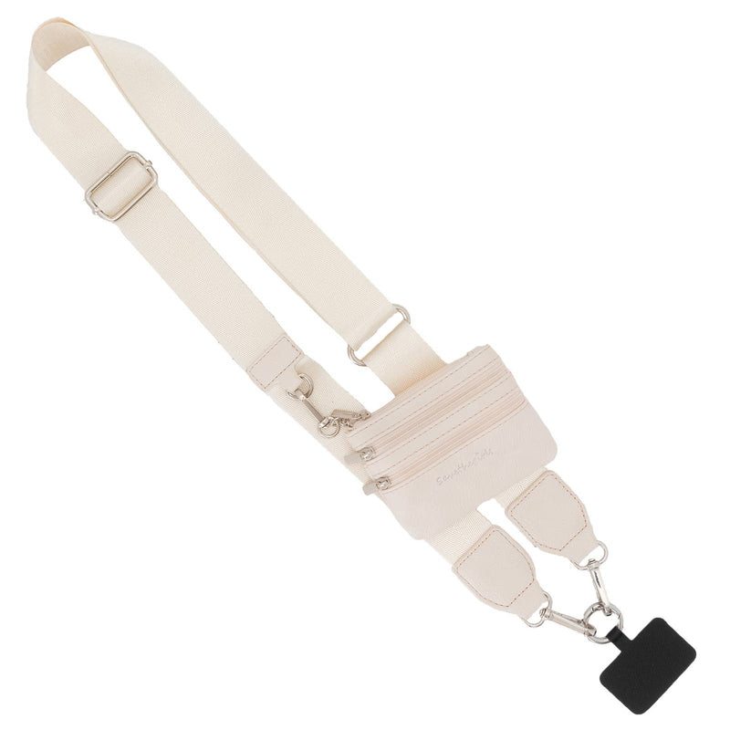 Clip & Go Phone Lanyard with Wallet - Neutral Collection