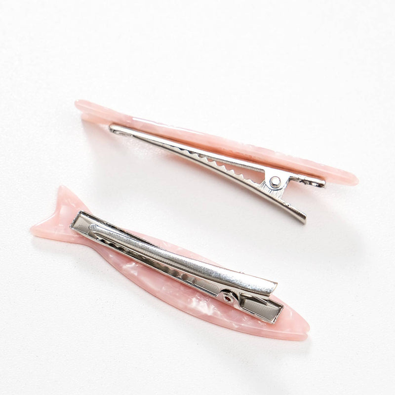 Saltwater Floral Sardine Fish Barrette Hair Clip