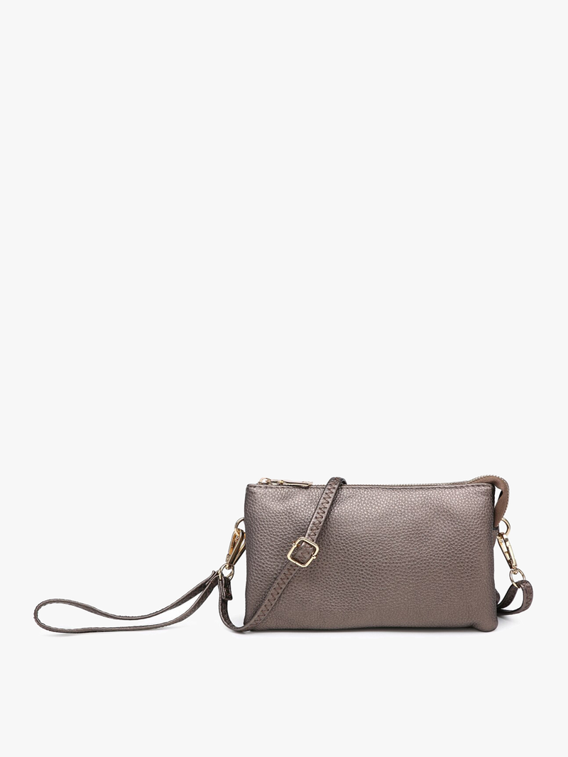 M013 Riley Monogrammable 3 Compartment Crossbody/Wristlet