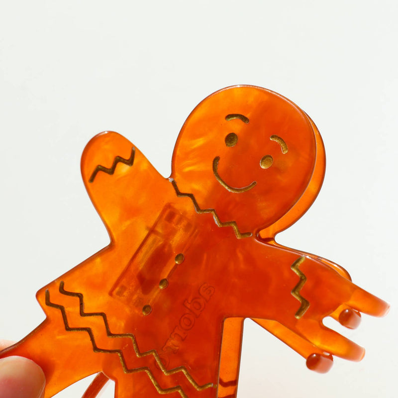 Gingerbread Man and Lady | Holiday Claw Clip