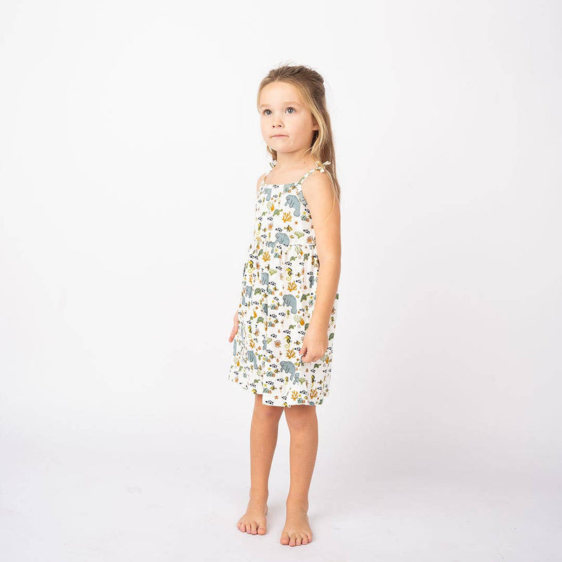 Manatee Summer Sundress Bamboo Kids Clothing