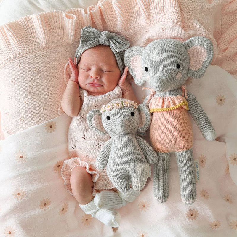 Cuddle+Kind Baby elephant (blush floral), gives 5 meals