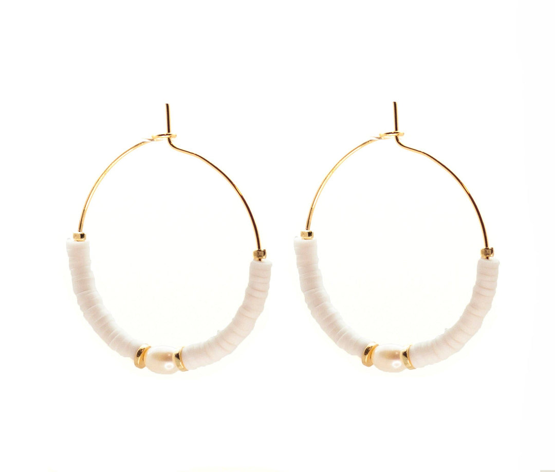 Salty Cali Windansea Hoops ~ Salty Shells