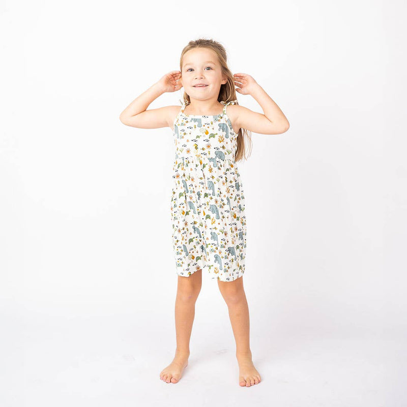 Manatee Summer Sundress Bamboo Kids Clothing