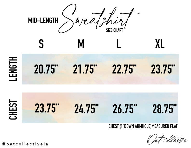 SALT WATER AND SUNSETS Mid Graphic Sweatshirt