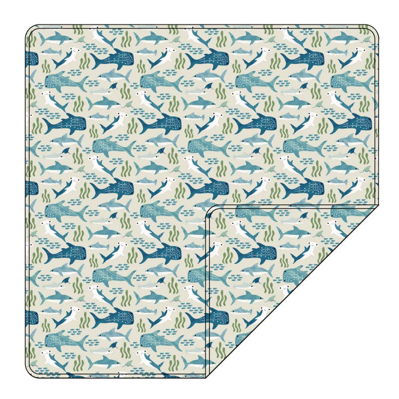 Shark Friends Ocean Animals Bamboo Baby Swaddle Blanket