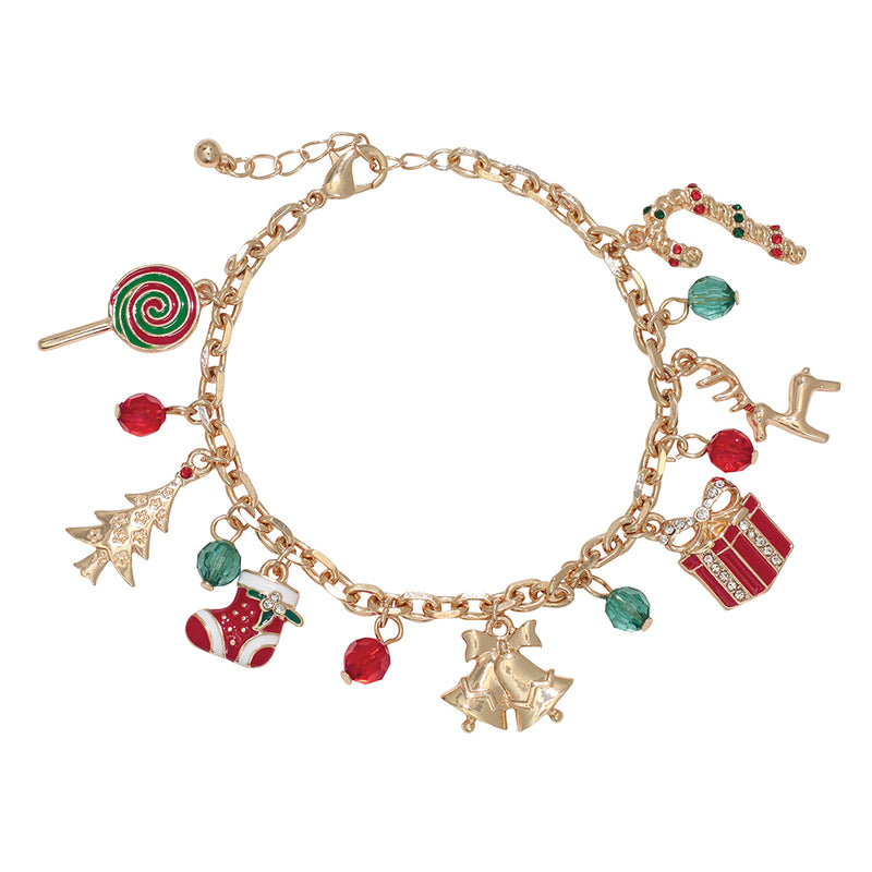Bracelet-Festive Holiday Charms