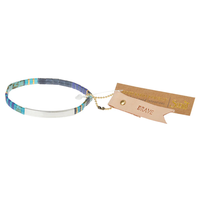 Scout - Good Karma Miyuki Bracelet | Brave - Cobalt/Silver