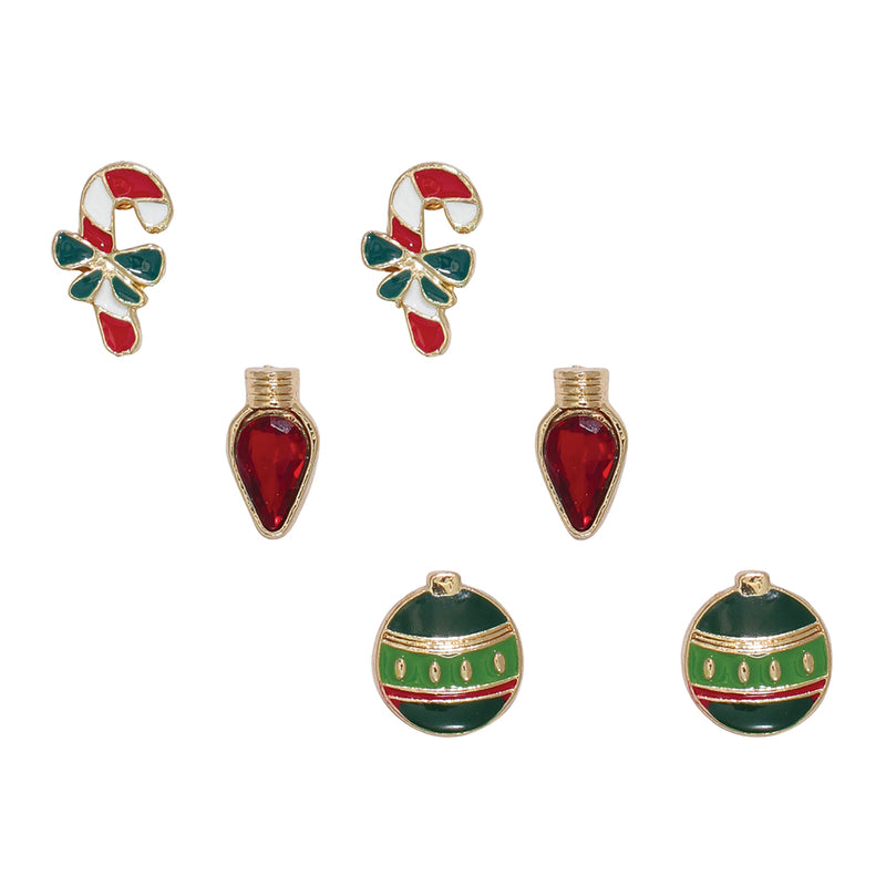 Earrings-Holiday Decorations Trio