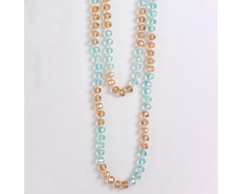 Sparkling orange and aqua beads 8150729