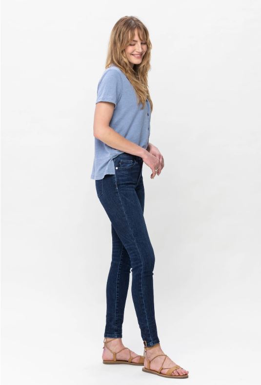 FINAL SALE Judy Blue Midrise Classic Skinny Jean - Sizes 0-22W