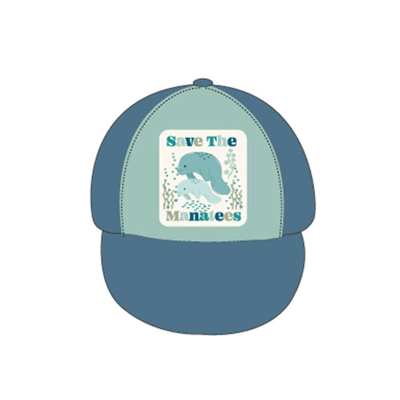 Save the Manatees Ocean Conservation Kids Snapback Hat