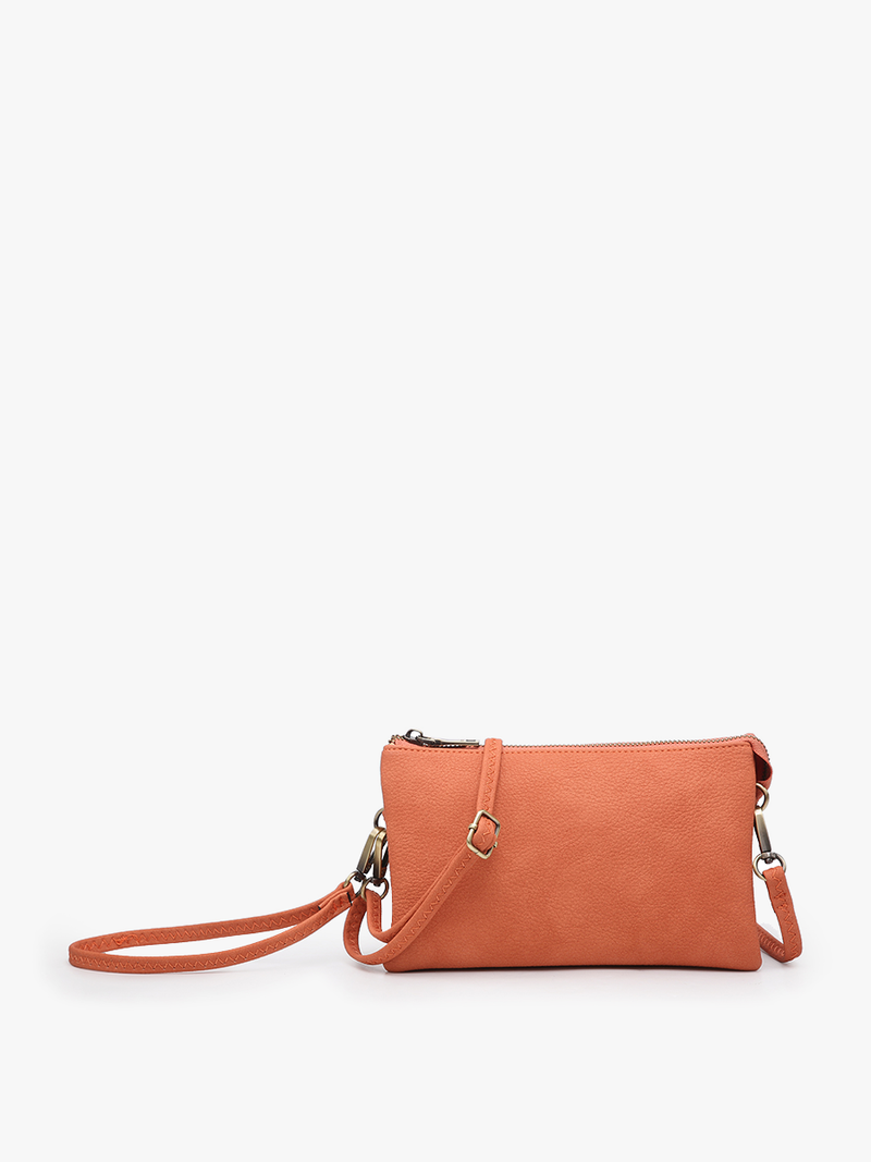 M013 Riley Monogrammable 3 Compartment Crossbody/Wristlet