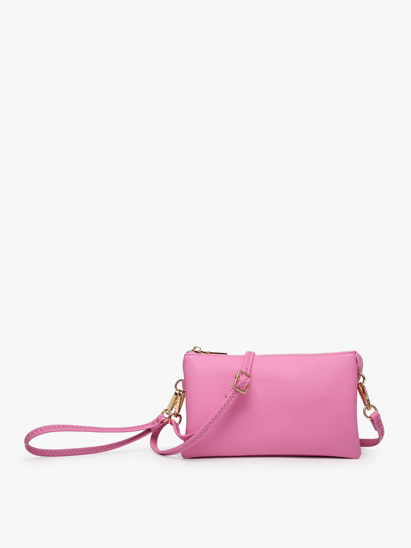 M013 Riley Monogrammable 3 Compartment Crossbody/Wristlet