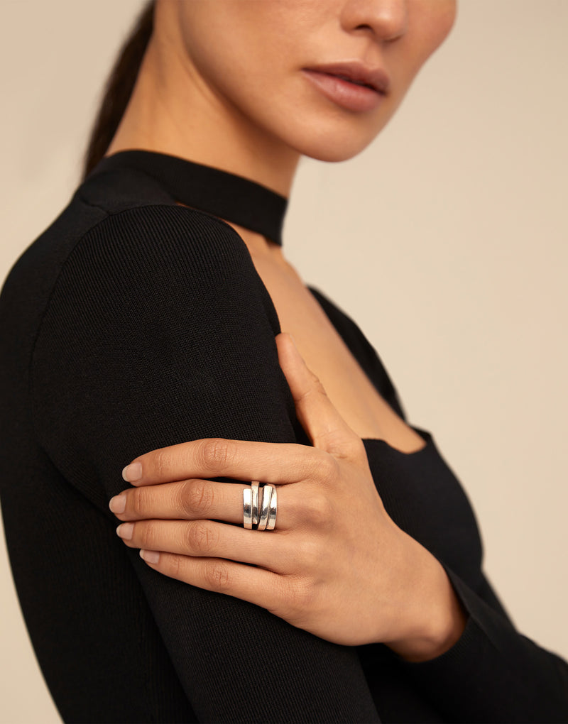 UNOde50 Multiband ring - Sterling Silver