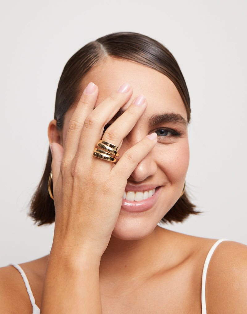 UNOde50 Multiband ring - Gold