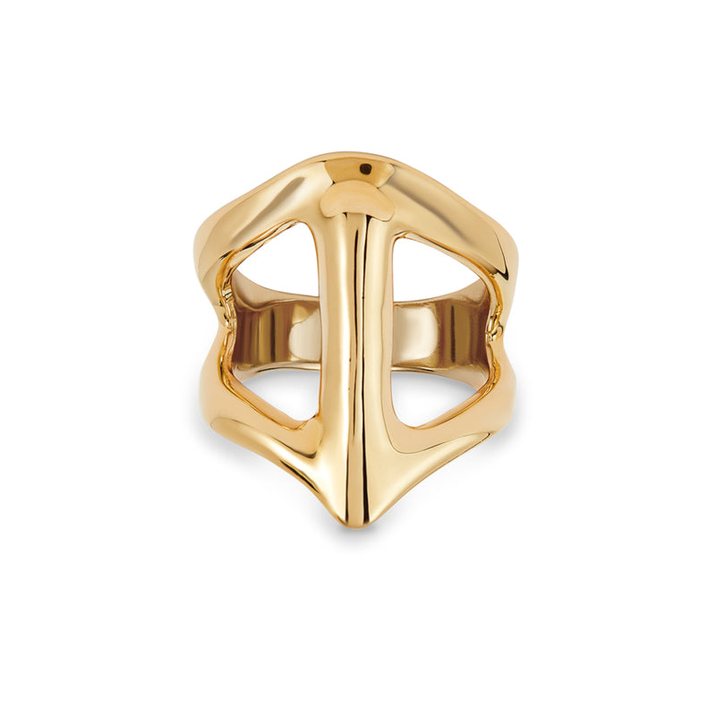 UNOde50 Manta ray-shaped ring - Gold