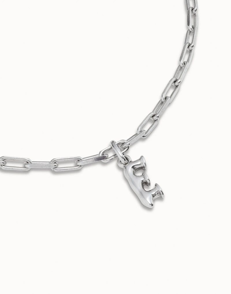 UNOde50 Short link chain charm necklace - Sterling SIlver