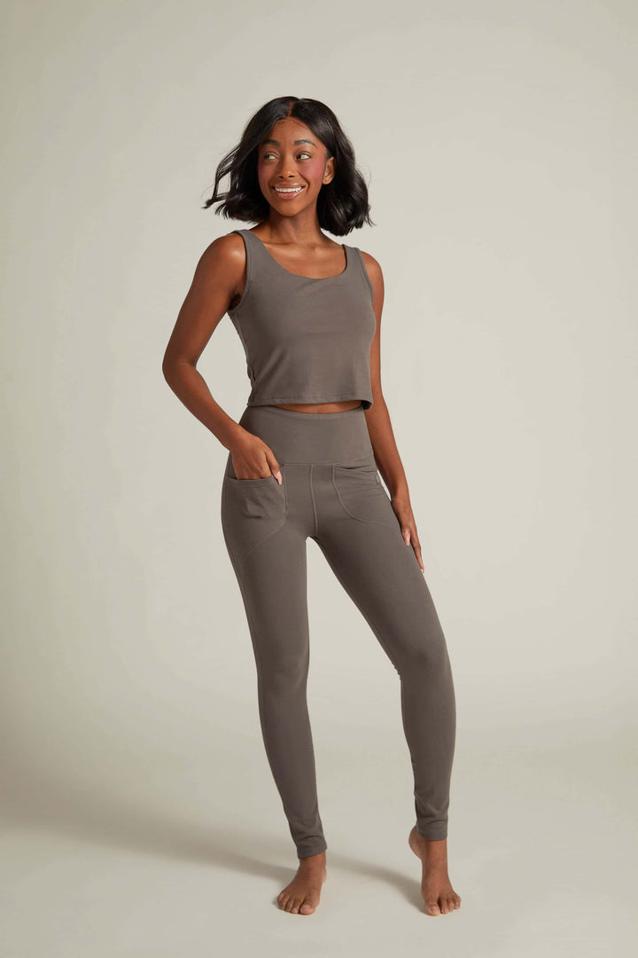 Faceplant Dreams Soft Legging - Soft Grey
